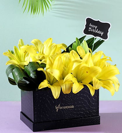 Best flower box arrangement for birthday